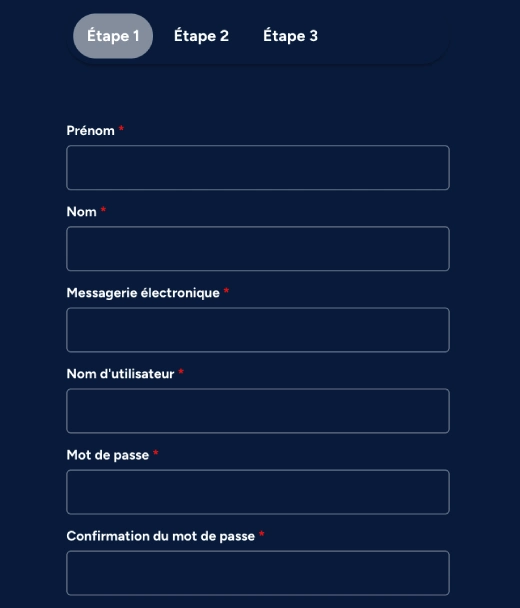 Inscription à Lariviera